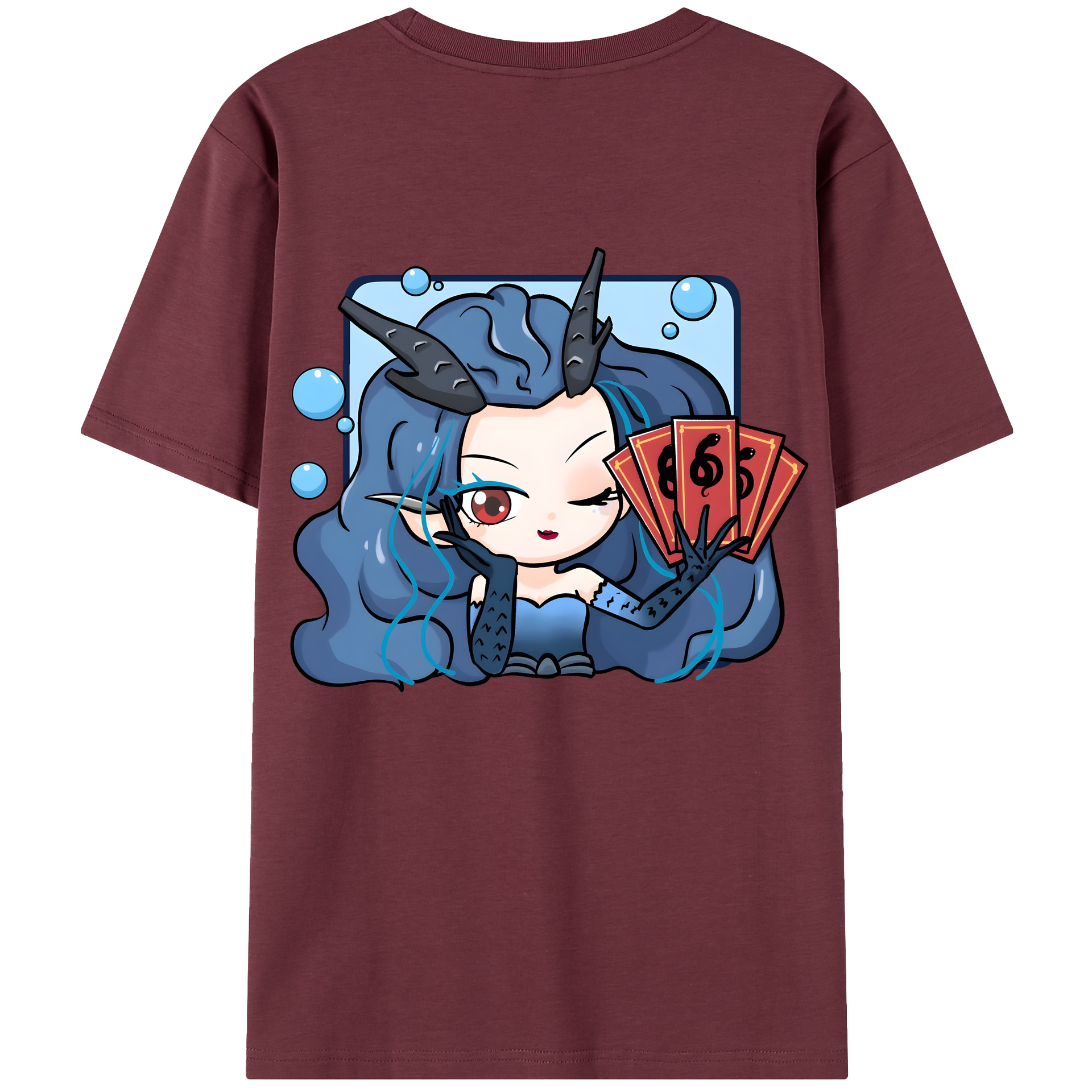 （画像用） Ne Zha 2 ナタ 魔童の大暴れ 綿100％半袖Tシャツ（背面プリント）